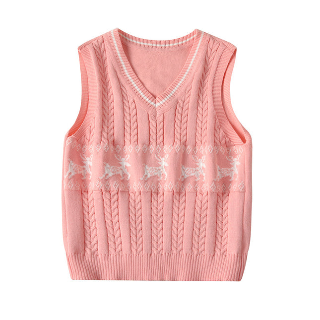 Children's knitted vest
