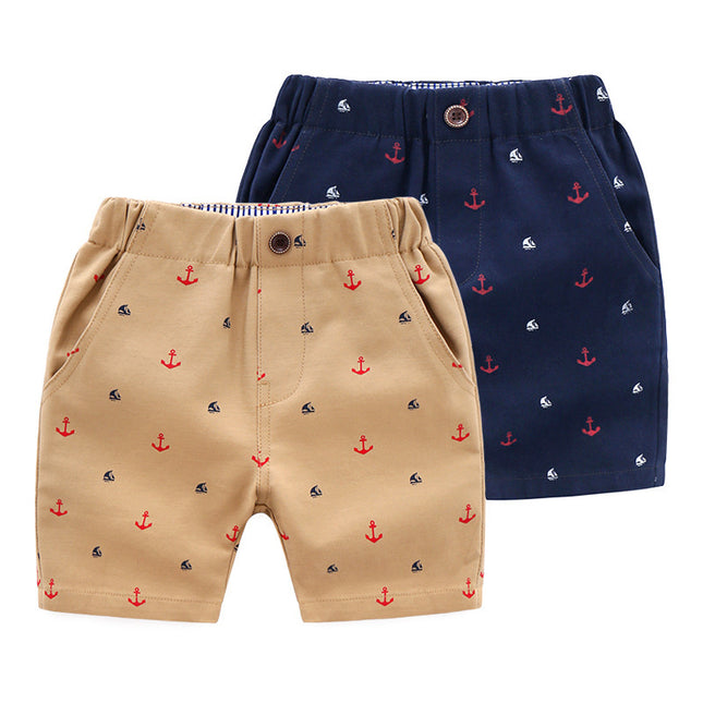 Casual Baby Print Fashion Thin Pants Children Beach Shorts