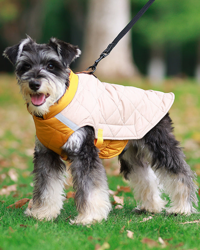 New Style Pet Clothes Reflective Warm Cotton Padded Coat