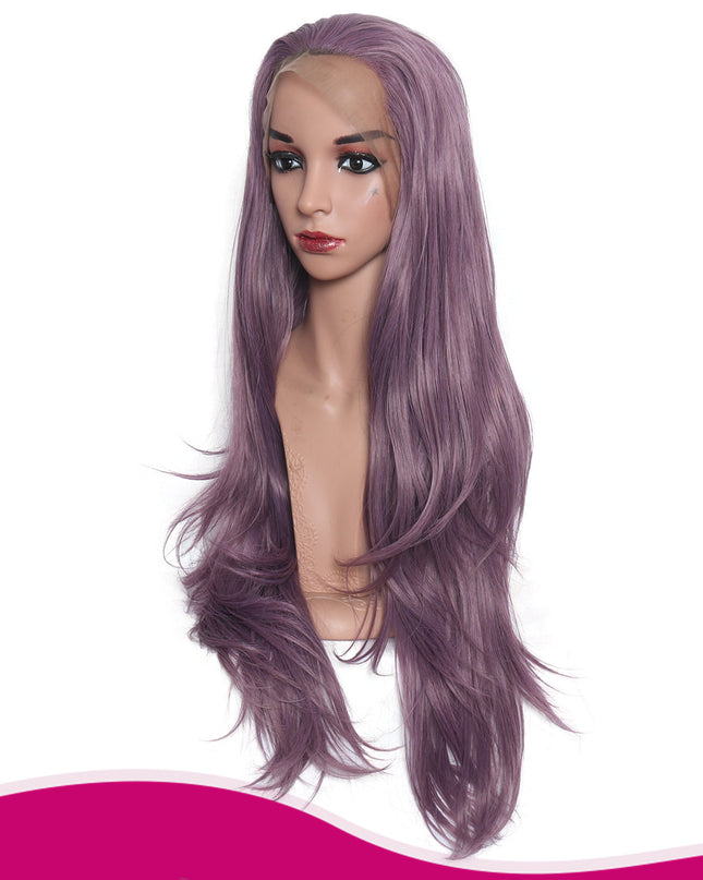 Purple curly hair