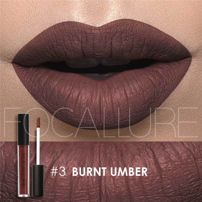 5 Colors Matte Liquid Lipgloss Brand Glitter Metallic Lipstick Makeup Waterproof Cosmetics Lips Gloss
