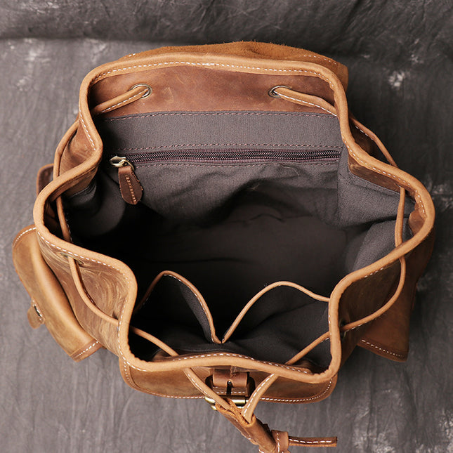 Backpack Unisex Crazy Horse Leather Backpack