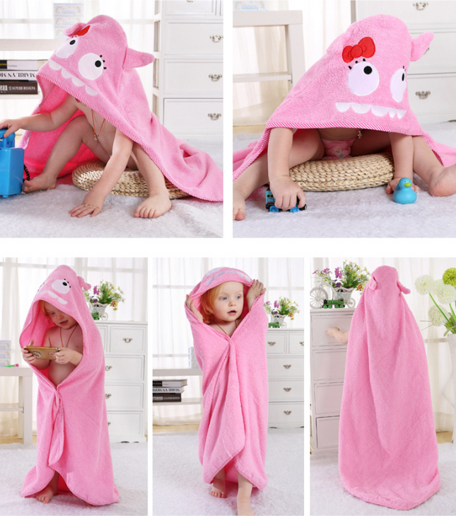 Animal cartoon baby cloak towel cloak