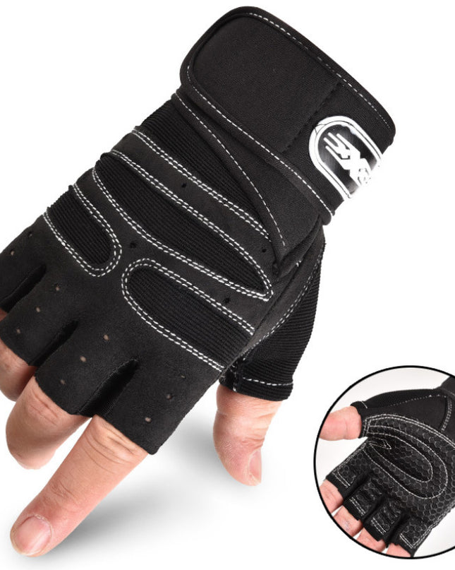 Cycling Gloves Half Finger Breathable Elastic Outdoor Bike Bicycle Riding Fitness Glove Accessories