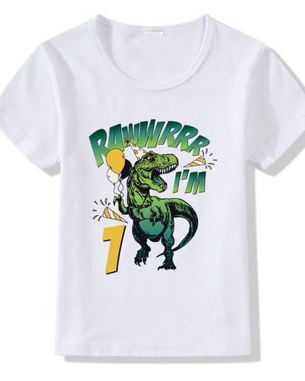 Children's T-shirt Numbers 1-9 Birthday T-shirt