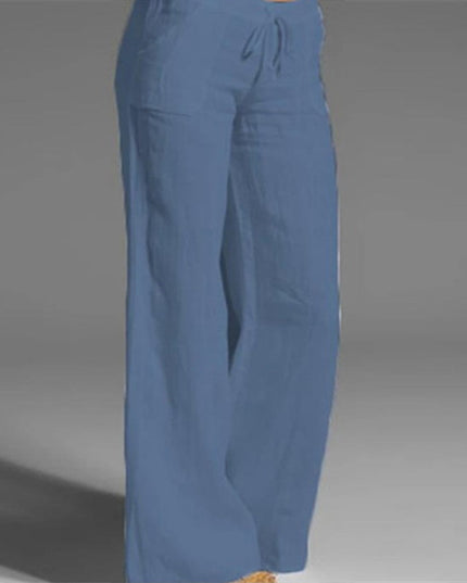 Women's high-waist wide-leg pants