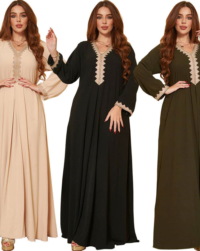 Middle East Muslim Women's Wear Swing Dress