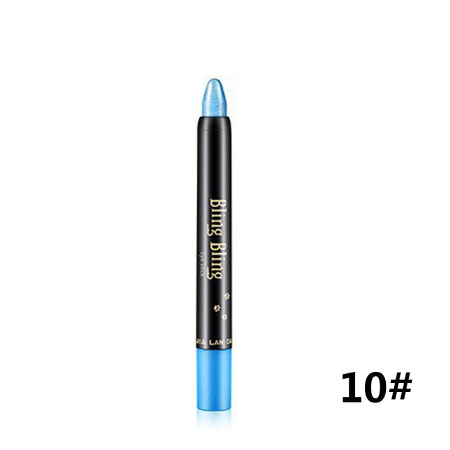 Pearlescent Silkworm Eyeshadow Pen Lasting Waterproof And Not Blooming Shiny Pearlescent Gel Pen 15 Color Eye Shadow Pen