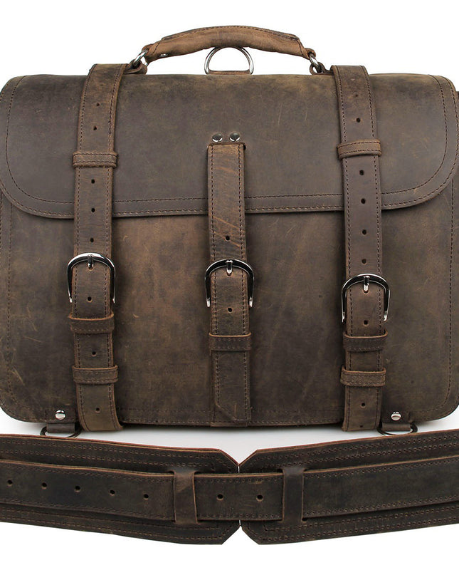 Leather bag leather bag wholesale cool crazy horse men Shoulder Messenger Bag 7072
