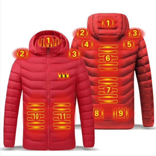 Winter Smart Heating Cotton USB Charging Heating Cotton Men's Jacket