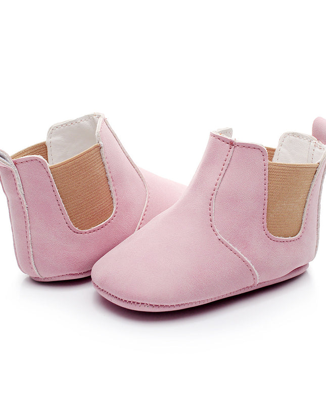 Baby Shoes Baby Xie Shoes Toddler Shoes Elastic PU Soft Shoes Children's Shoes