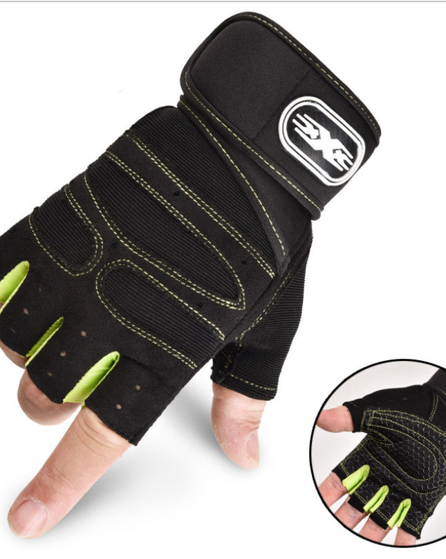 Cycling Gloves Half Finger Breathable Elastic Outdoor Bike Bicycle Riding Fitness Glove Accessories