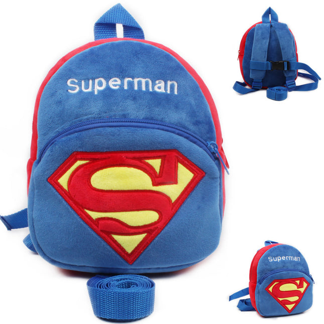 New baby small bag children backpack to prevent the loss of 1 and a half year and 2 year old female baby cartoon knapsack traction rope