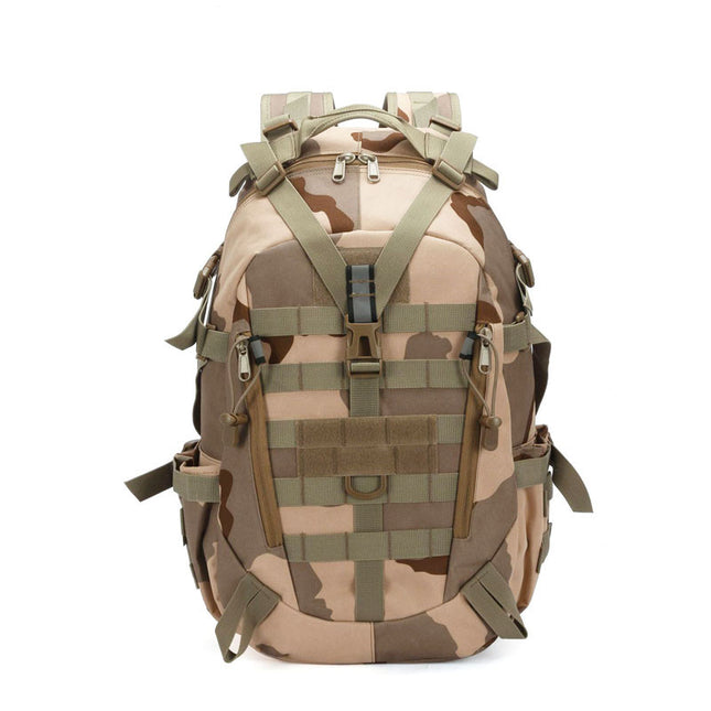 Camouflage Tactical Bag Backpack Double Shoulder Sports Backpack Can Hang Waist Bag