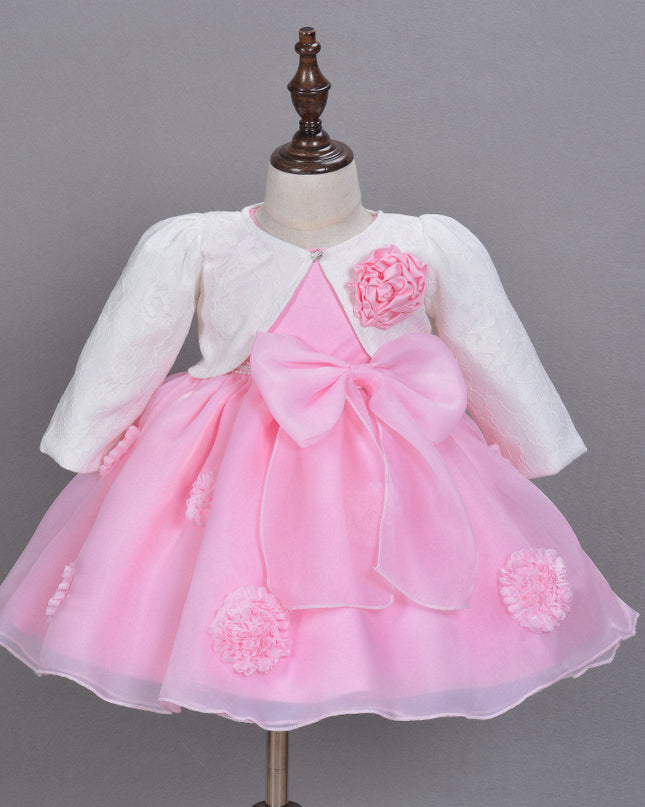 The Spring And Summer Of 2021 Years Old Female Infant Baby Child Princess Dress Girls DressPink Flower Girl Dress Skirt