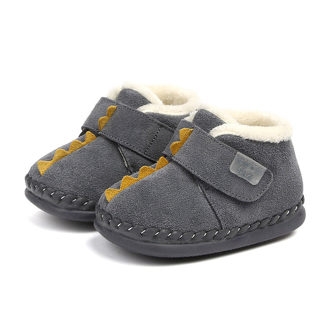 Children's Cotton-padded Shoes Boy Winter Infants Slippers Plus Fleece Girls Snowshoes