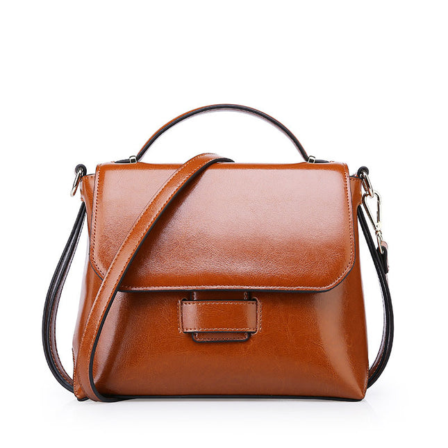 Fashion Genuine Leather Bags Women Real Leather Handbag Shoulder Bags Elegant Women Crossbody Messenger Bags