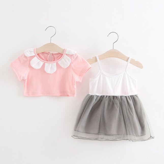 Kids girls dress sweet summer 2021 baby princess dress baby Tutu free on behalf of Taobao