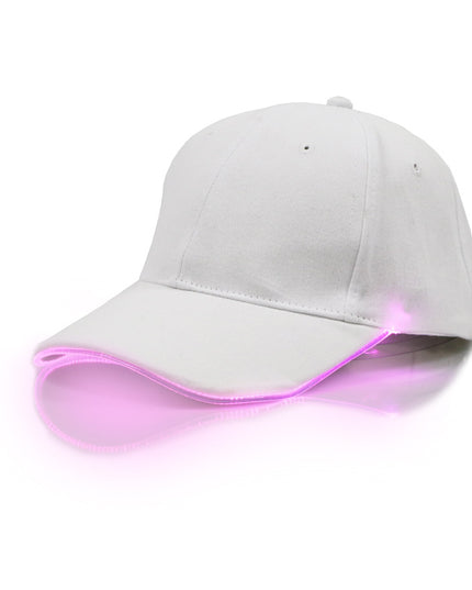 Direct Manufacturers LED Light-emitting Luminous Peaked  Baseball P Hat Hat Luminous Fiber Luminous Advertising