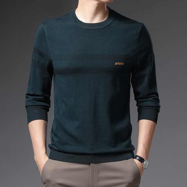 Men Round Neck Fashion Pullover Sweater