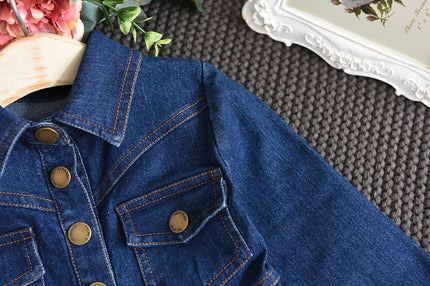 Denim Dress For Middle And Small Girls