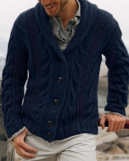 Knitted cardigan sweater