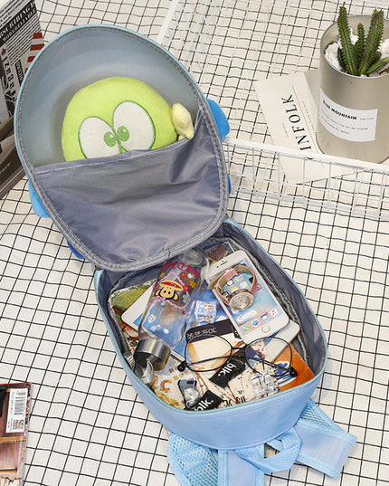 Wholesale children's cartoon kindergarten schoolbag small aircraft hard shell backpack waterproof eggshell double shoulder bag