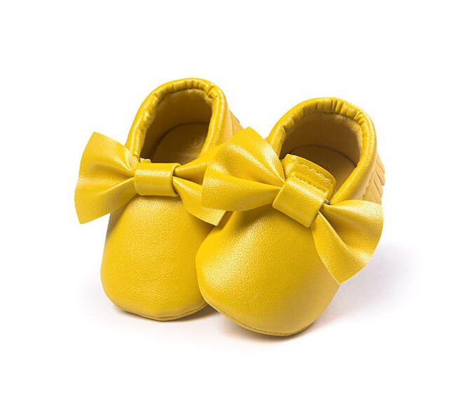 New Casual Infant Shoes Baby Girls Sweet Style Bow Tassel Decoration Fashion Casual Soft Sole Prewalker Toddlers