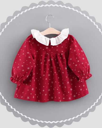 Online Shop Girl Dress, Autumn Baby Clothes, Korean Baby Princess Skirt Factory Wholesale