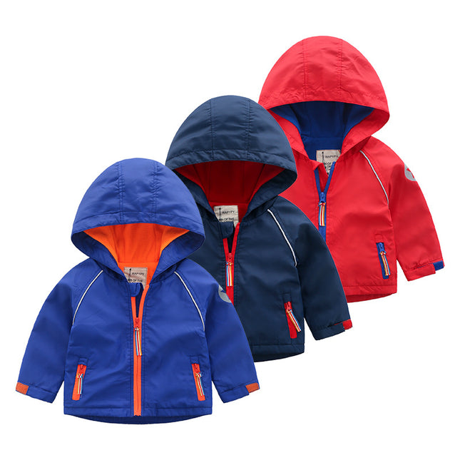 Boys' Hooded  Autumn  Clothing Children's Fleece Jacket