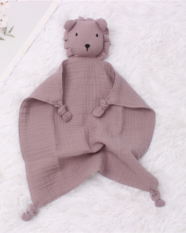 INS Wind Baby Cotton Gauze Comfort Towel Muslin Baby Sleeping Doll Lion Saliva Towel