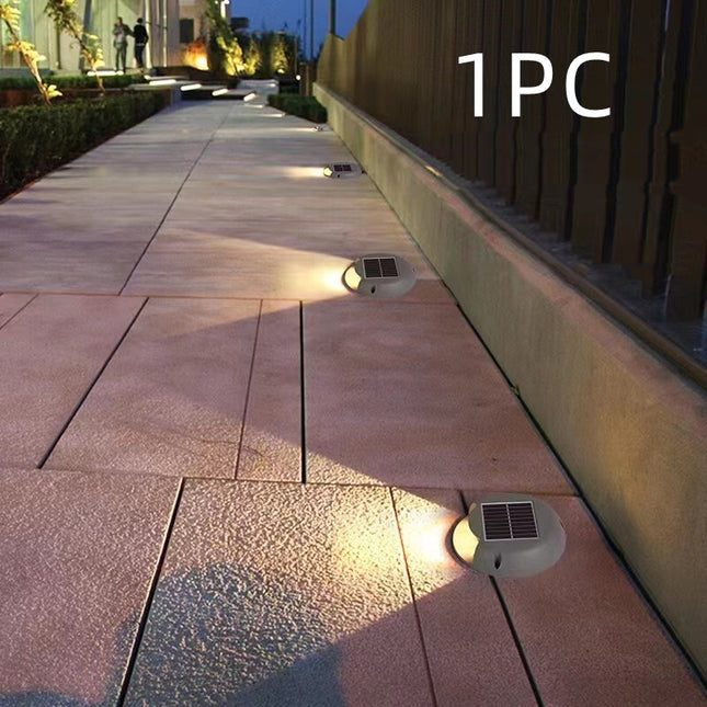 Sun Red Walkway Step Light LED Round Waterproof Colorful Buried