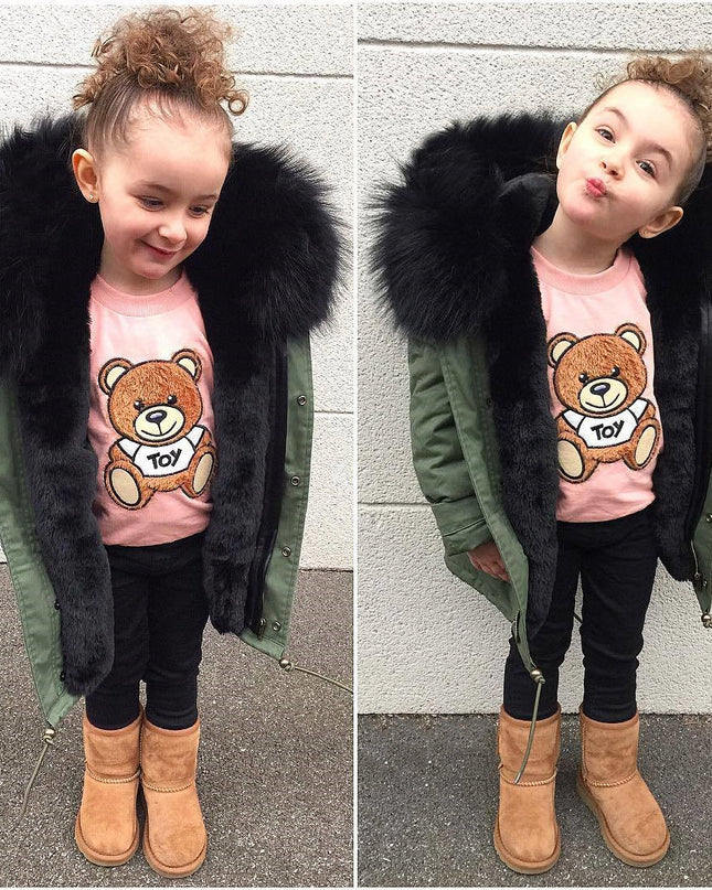 Children's faux fur coat
