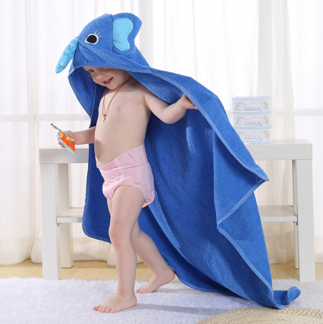 Animal cartoon baby cloak towel cloak