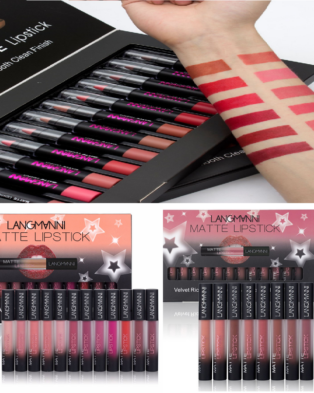 Matte Lipstick Waterproof Long-lasting Velvet Lipstick Set