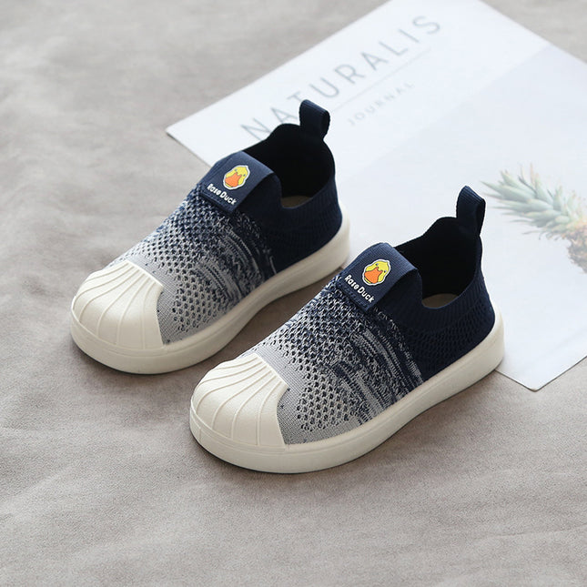Shell-Toe Children's Flying Woven Soft Sole Shoes