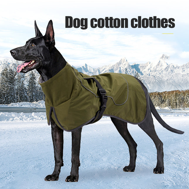 Medium And Large Dogs Handsome Warm Clothing Snowproof Pet Supplies