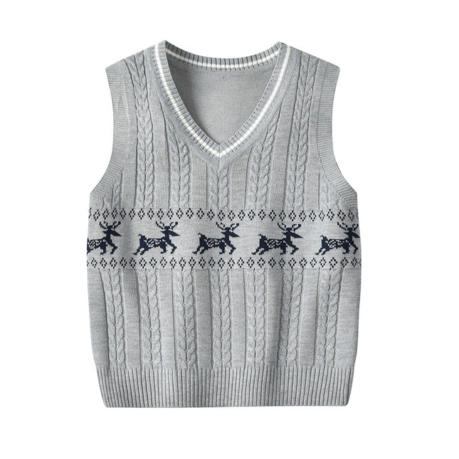Children's knitted vest