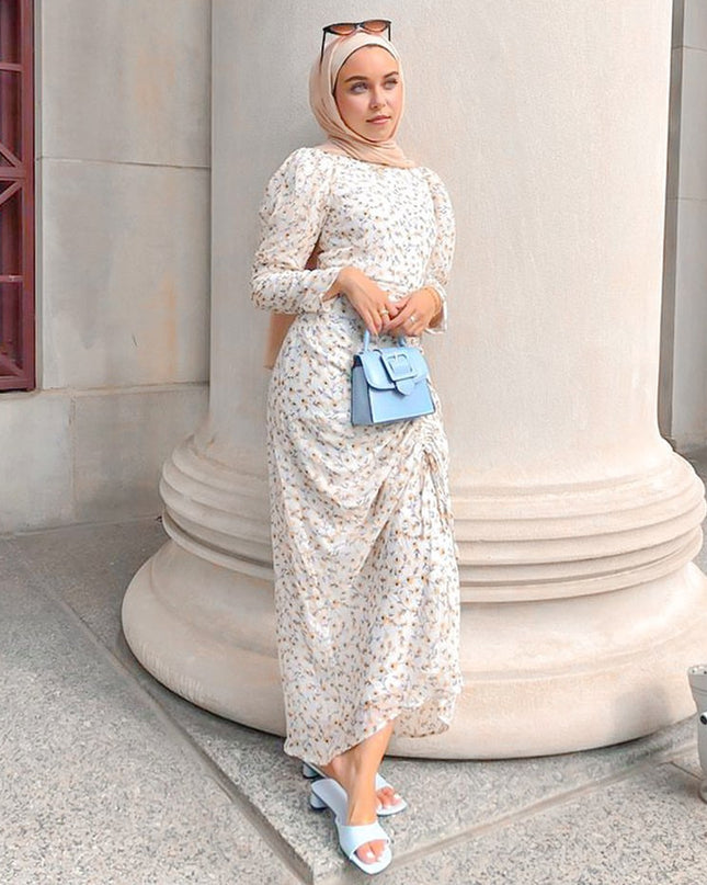 Muslim Fashion Hijab Dress Printed Abayas For Women