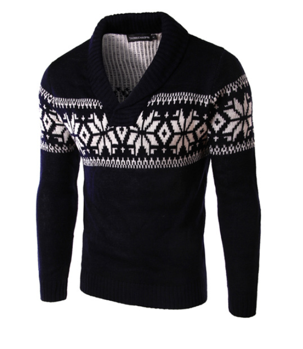 Simple Casual Fashion Sweater Christmas Men's All-match Trend