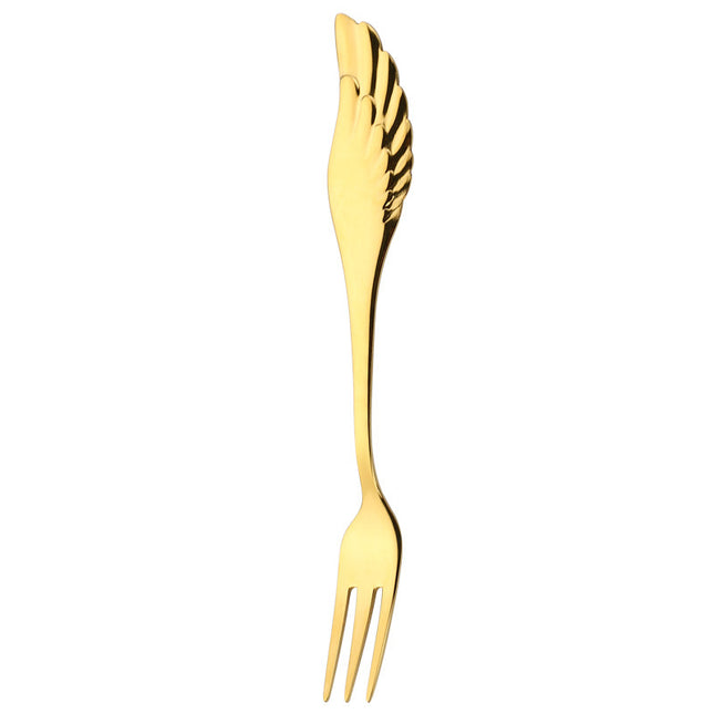 304 Stainless Steel Coffee Spoon Creative Net Red Wings Spoon Ice Cream Spoon Dessert Spoon Fork Spoon Spoon Gift Tableware