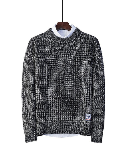 Men's Crew Neck Sweater Pullover Sweater Youth Loose