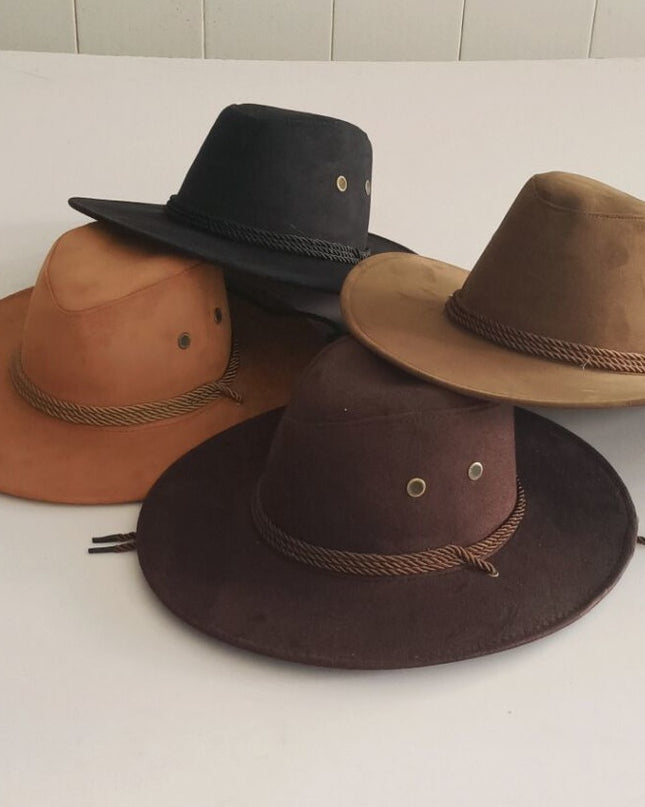 Big Along The Chicken Skin Velvet Western Rope Rider Hat Cowboy Hat Stereotyped Hat