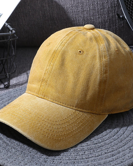 Washed Baseball Caps For Men And Women Outdoor Distressed Sun Hats Simple Caps