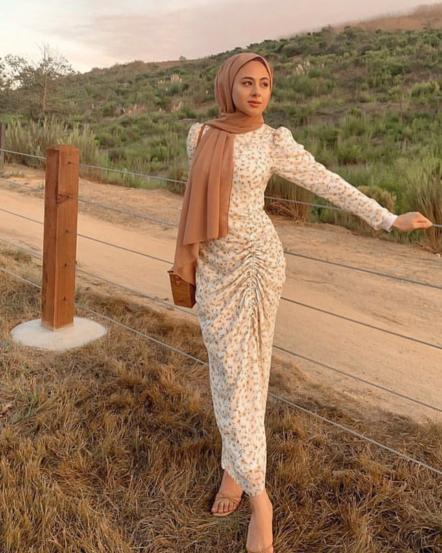 Muslim Fashion Hijab Dress Printed Abayas For Women