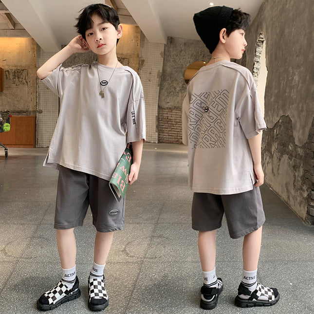 Two-piece Suit For Kids, Handsome And Fashionable, Big Kids