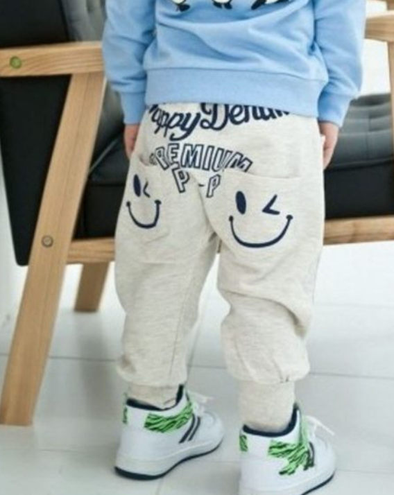 Pocket Smiley Children's Harem Pants