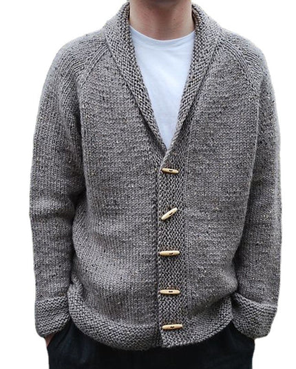 Sweater Men's Long-sleeved Knitted Cardigan