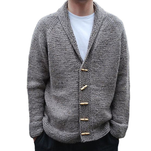 Sweater Men's Long-sleeved Knitted Cardigan