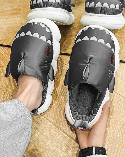 Shark Shoes Winter Warm Home Slippers Women
